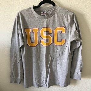 Grey USC long sleeve tee
